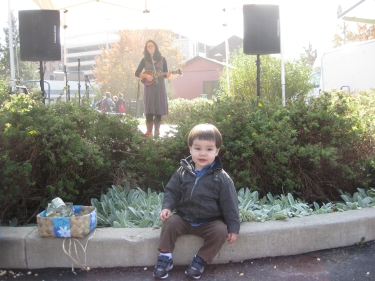Bobbie Lancaster at farmers' market